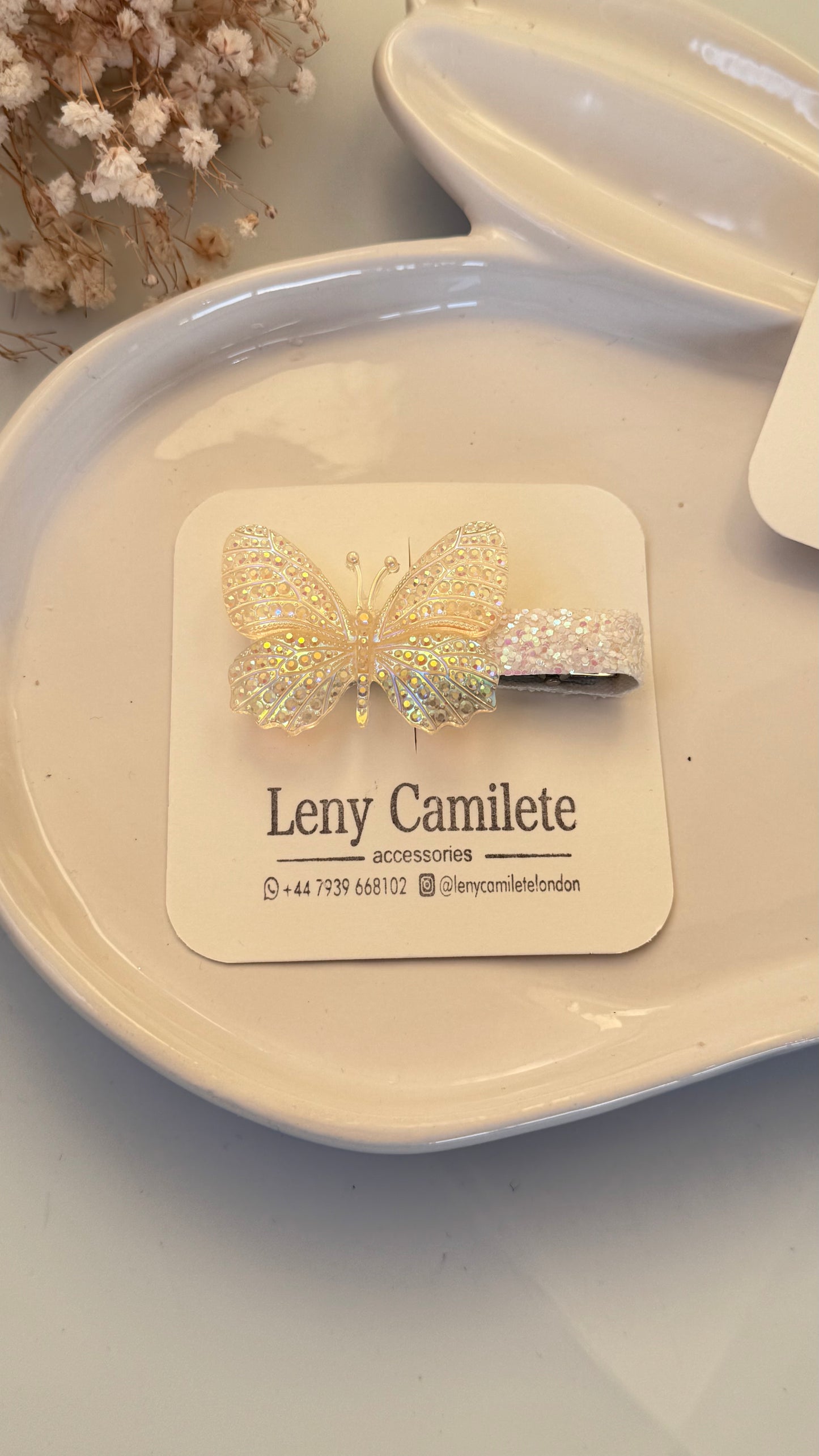 Butterfly Glitter Hair Clip Set