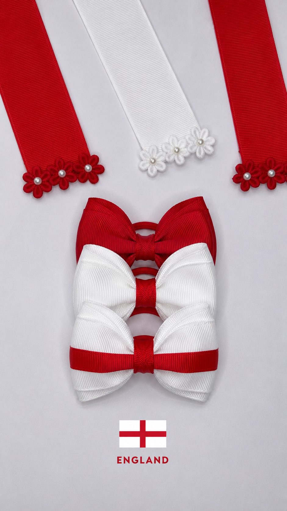 Pony tail / pig tail kit with 3 bows