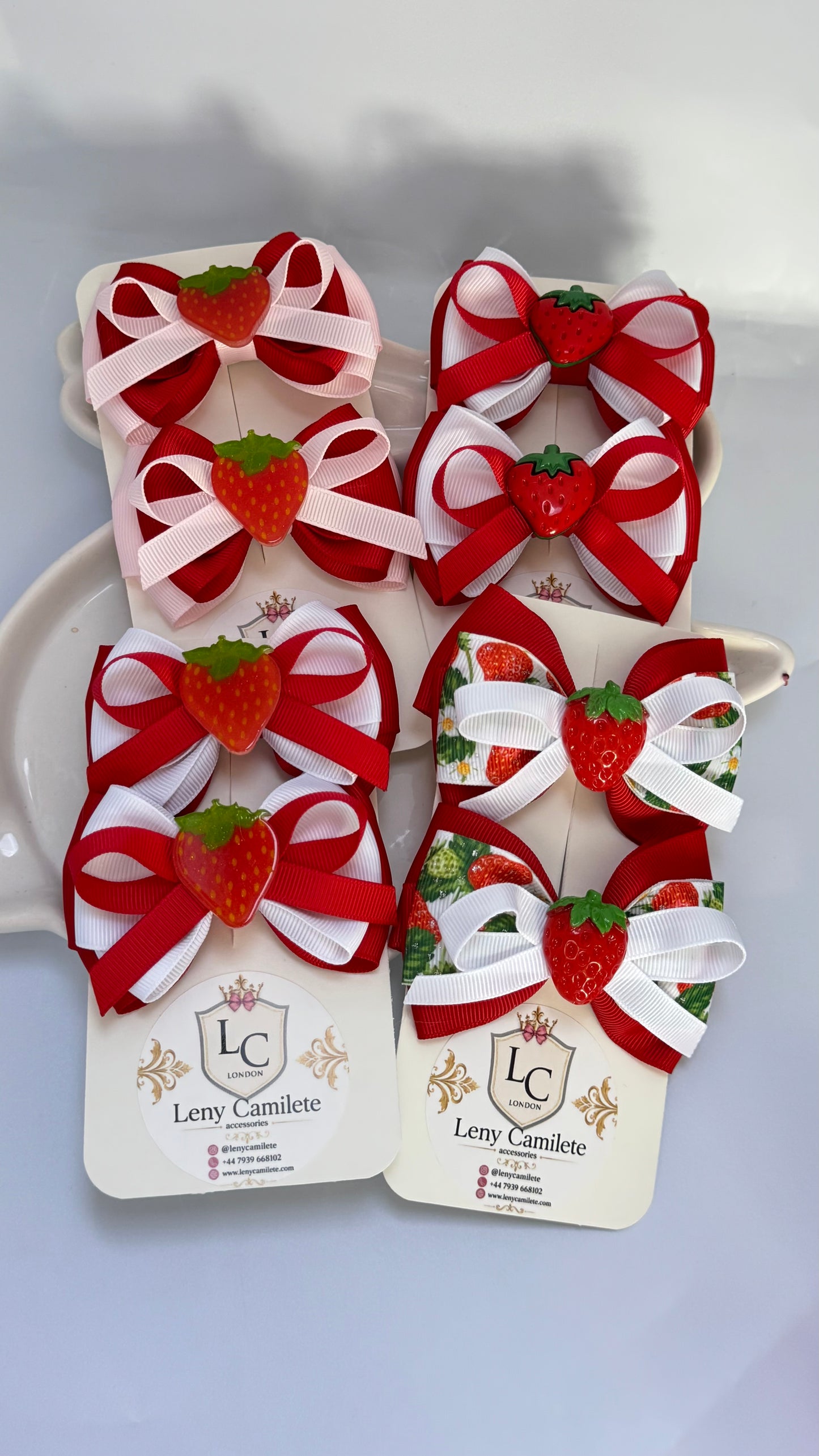 Strawberry themed clip