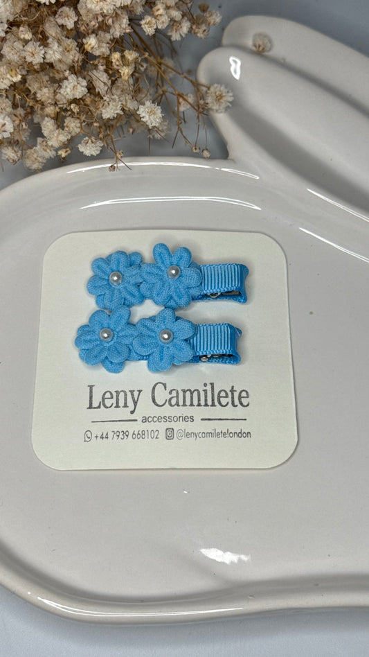 Flower Hair Clips Set