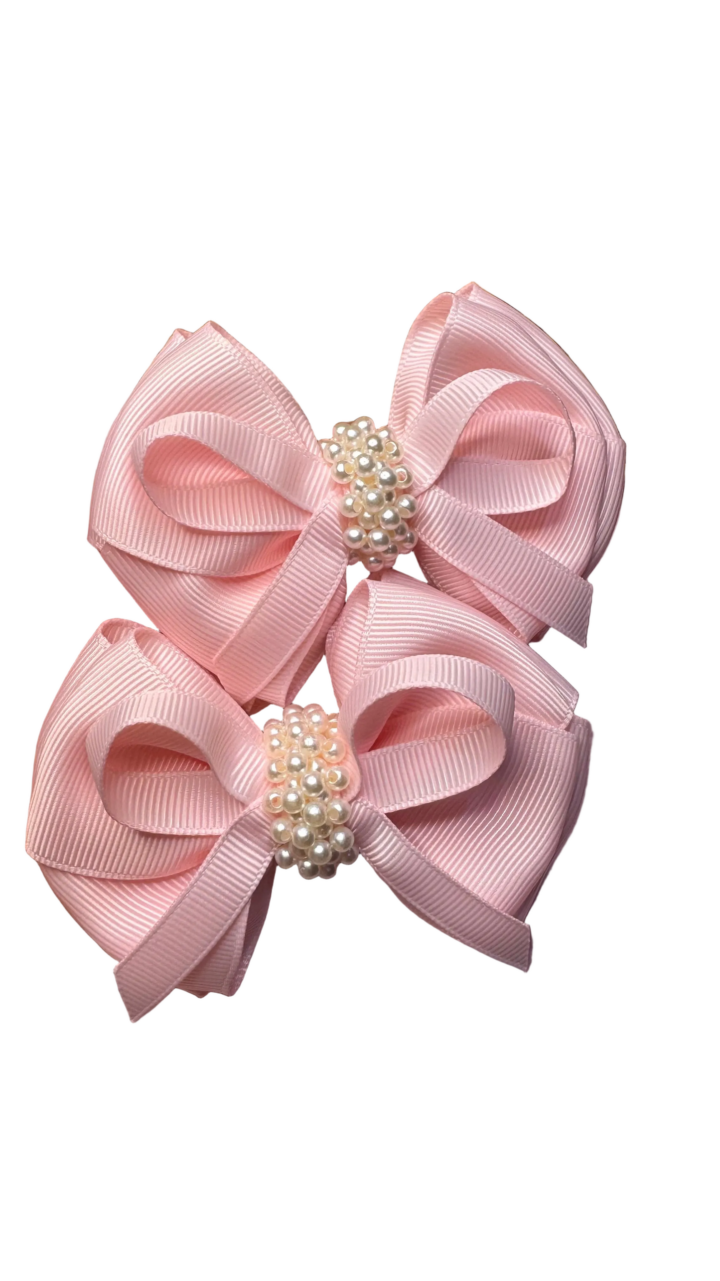 Grosgrain embroidered bow/ hair bow / pigtail - £9.50 each