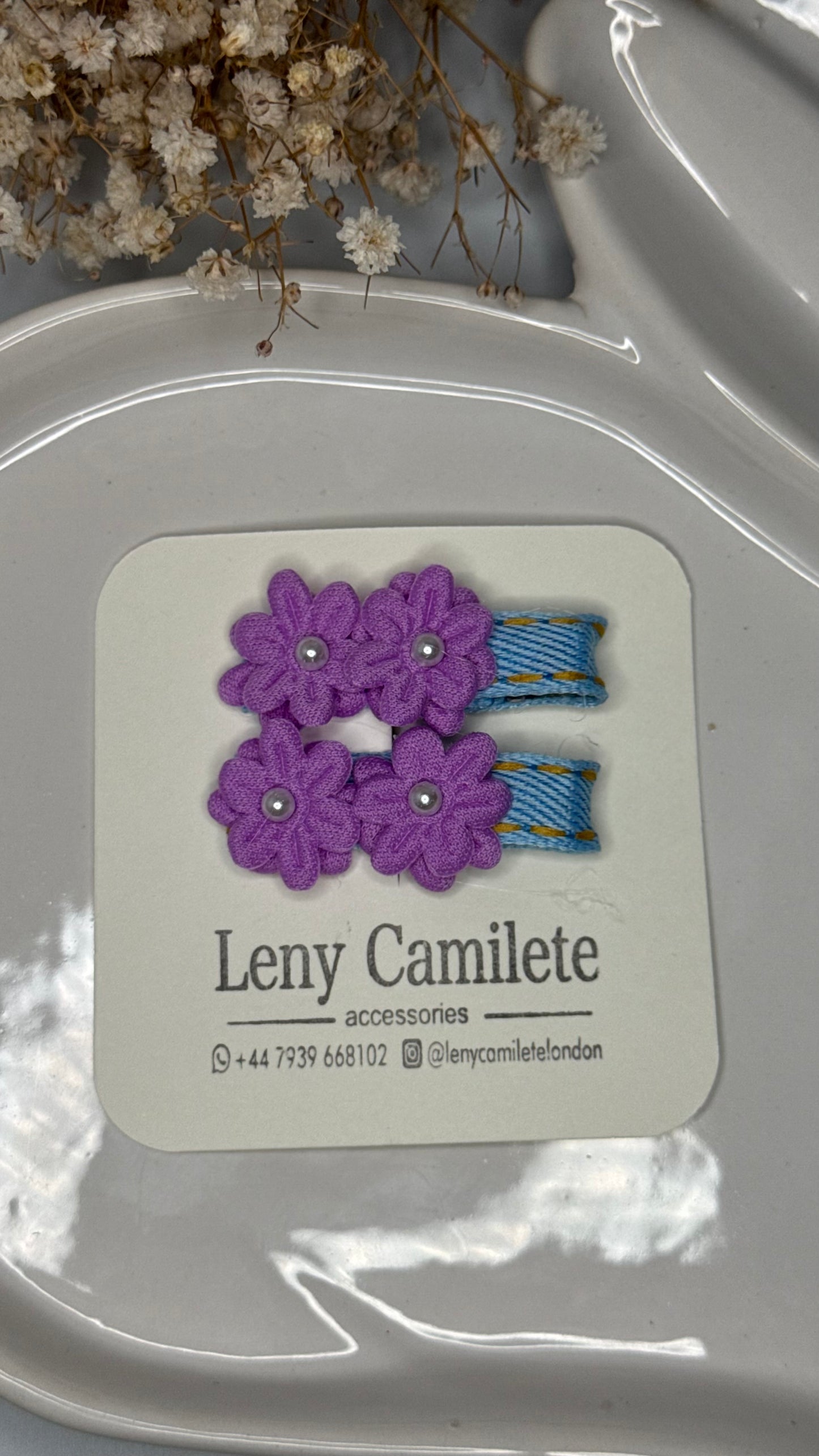 Flower Hair Clips Set
