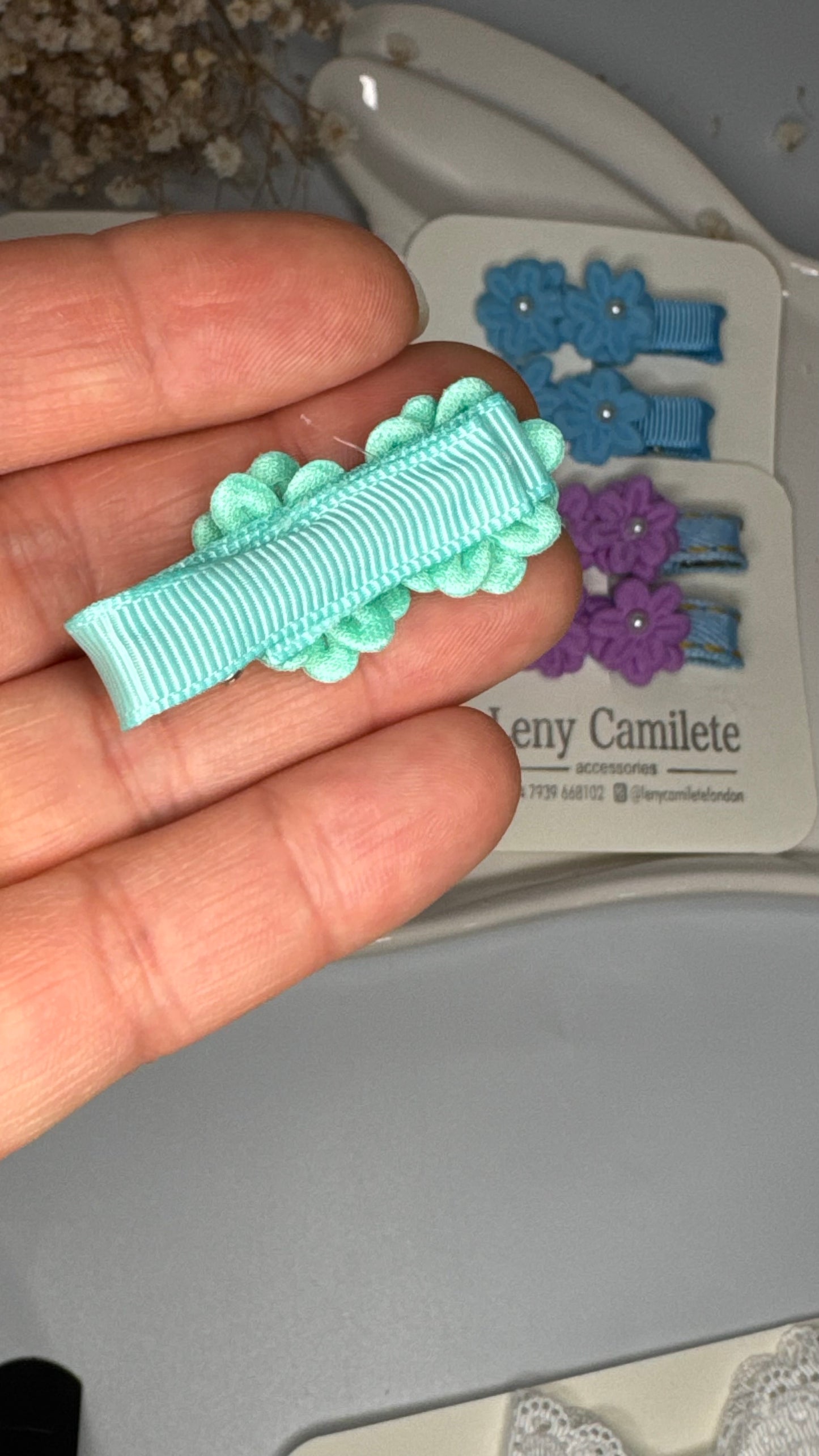 Flower Hair Clips Set