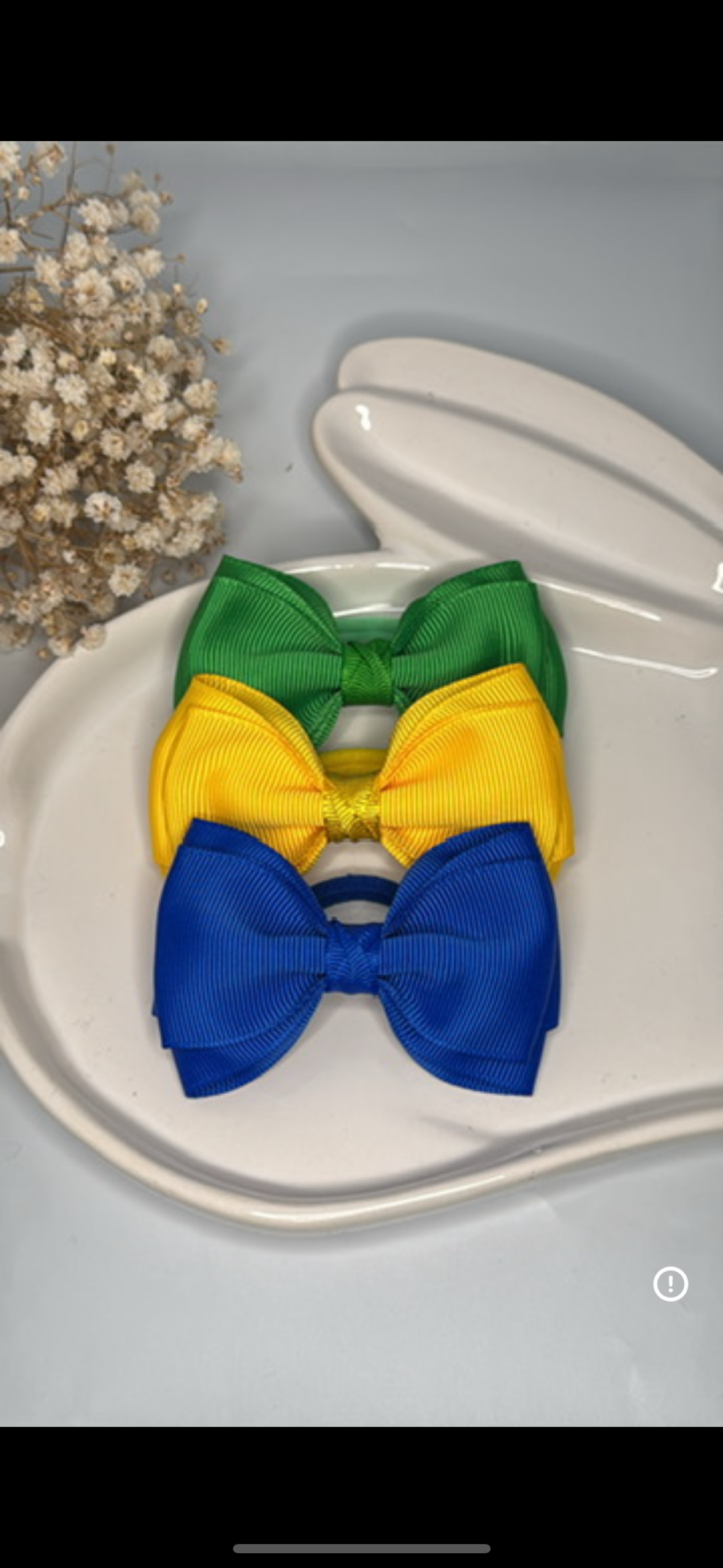 Pony tail / pig tail kit with 3 bows
