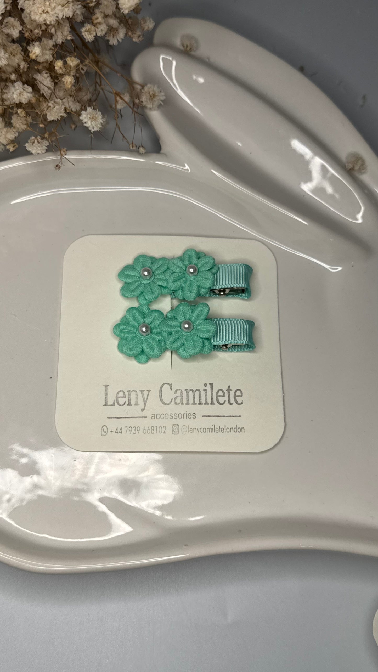Flower Hair Clips Set